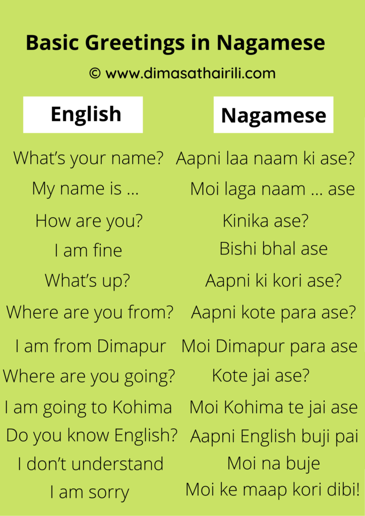 Nagamese language
